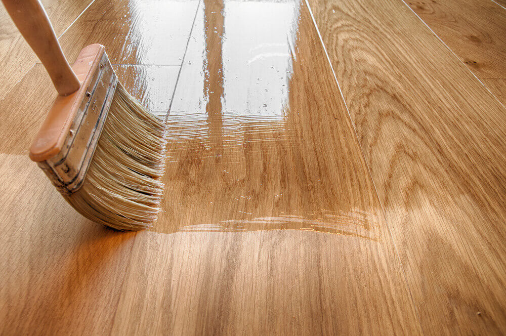 Can You Paint Laminate Flooring Here Re 4 Steps To Stain Laminate   Brush Cover The Flooring 