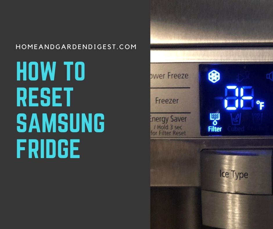 how to reset samsung fridge