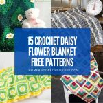 15 Crochet Daisy Flower Blanket Free Patterns