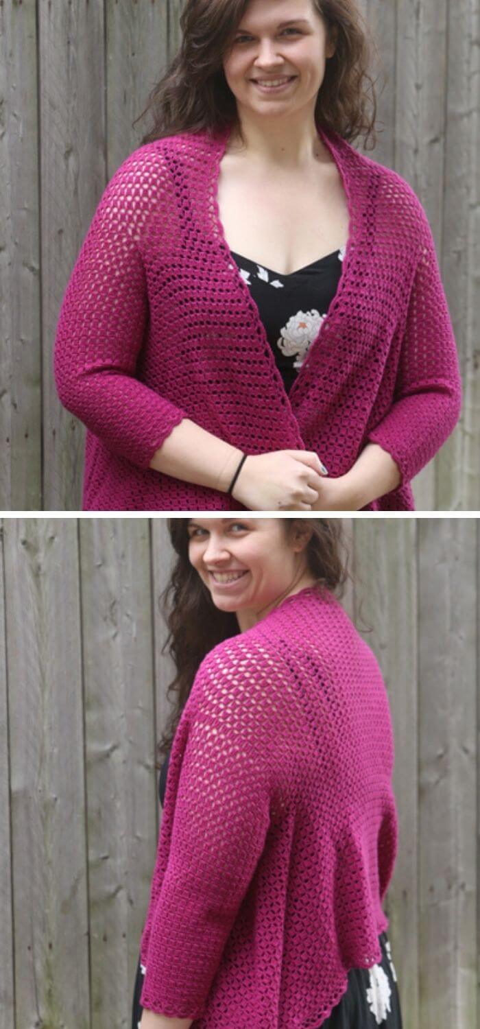 15 Best Crochet Summer Jacket Cardigan For Women Free Patterns