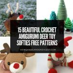 15 Beautiful Crochet Amigurumi Deer Toy Softies Free Patterns