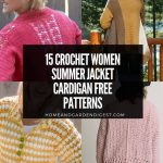 15 Crochet Women Summer Jacket Cardigan Free Patterns