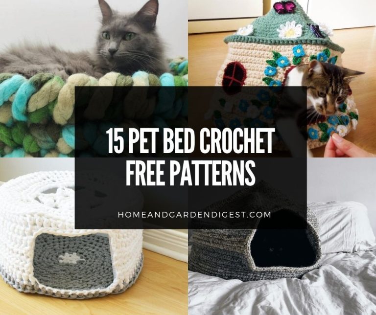 15 Best Pet Bed Crochet Free Patterns & Instructions (With Pictures)