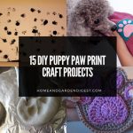 15 DIY Puppy Paw Print Craft Projects