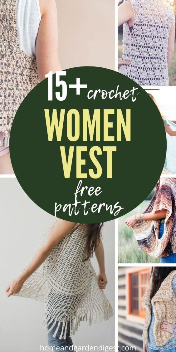15 Best Crochet Women Vest Free Patterns & Instructions (With Photos)