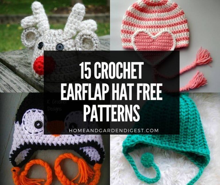 15 Crochet Earflap Hat Free Patterns & Instructions (With Photos)