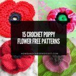 15 Crochet Poppy Flower Free Patterns