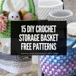 15 DIY Crochet Storage Basket Free Patterns