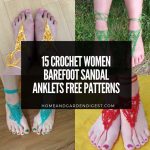 15 Crochet Women Barefoot Sandal Anklets Free Patterns
