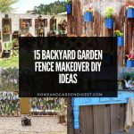 15 Backyard Garden Fence Makeover DIY Ideas