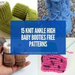15 Knit Ankle High Baby Booties Free Patterns