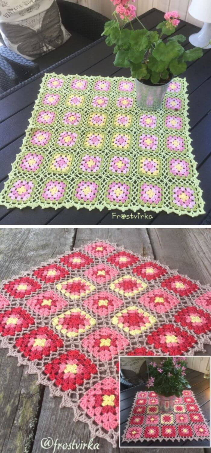 15 Best Crochet Tablecloths Free Patterns - Home and Garden Digest