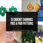 15 Crochet Earrings Free & Paid Patterns