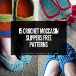 15 Crochet Moccasin Slippers Free Patterns