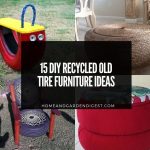 15 DIY Recycled Old Tire Furniture Ideas