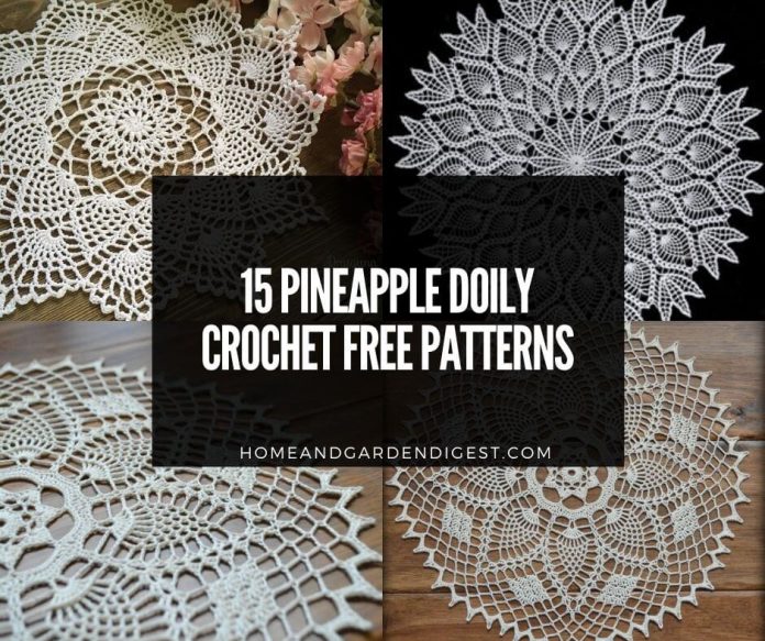 15 Best Pineapple Doily Crochet Free Patterns Home and Garden Digest