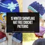 15 Winter Snowflake Hat Free Crochet Patterns