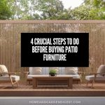4 Crucial Steps to Do Before Buying Patio Furniture